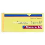 ムベラ　Muvera7.5、ジェネリックモビック　MOBIC、メロキシカムBP7.5mg　箱